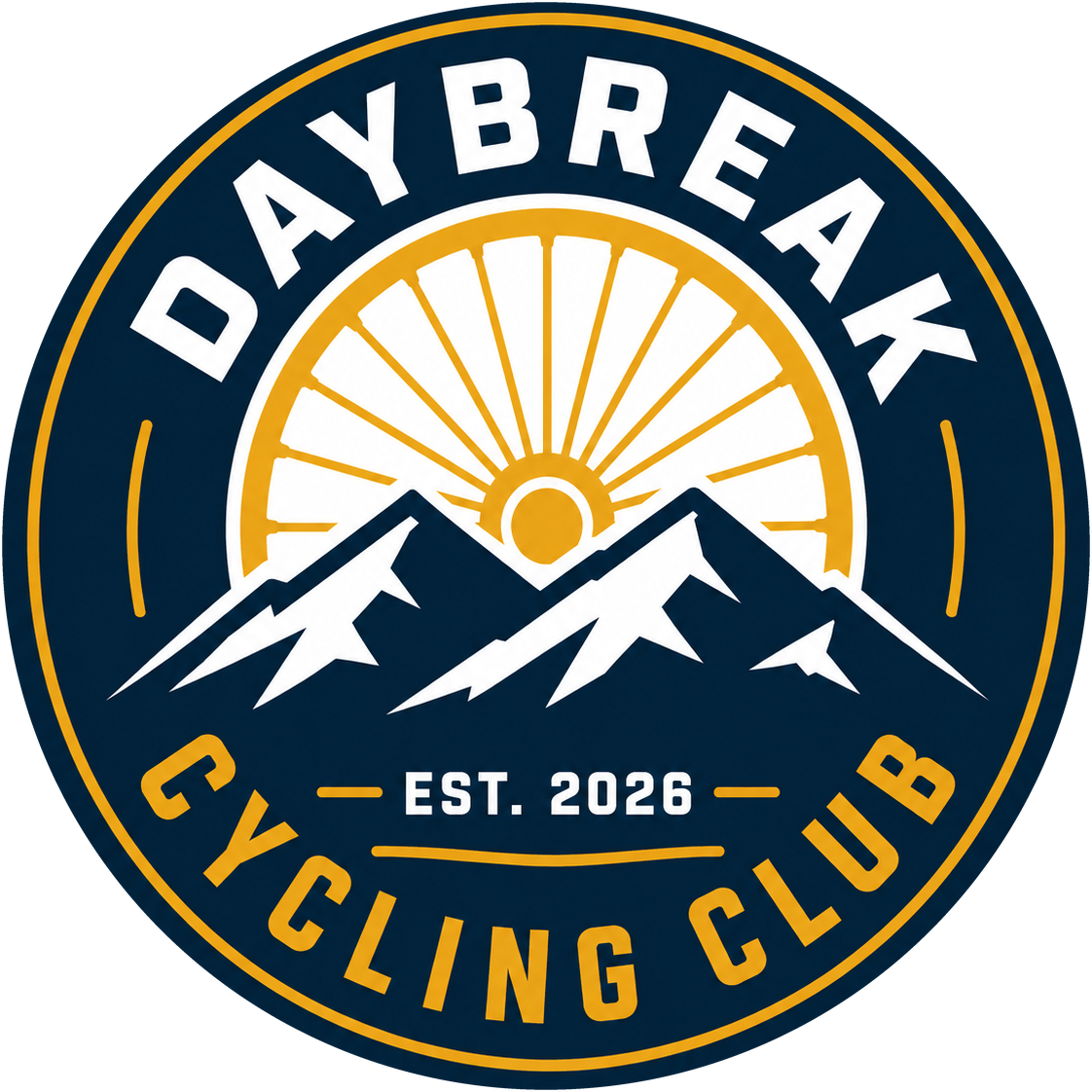 Daybreak Cycling Club circular badge